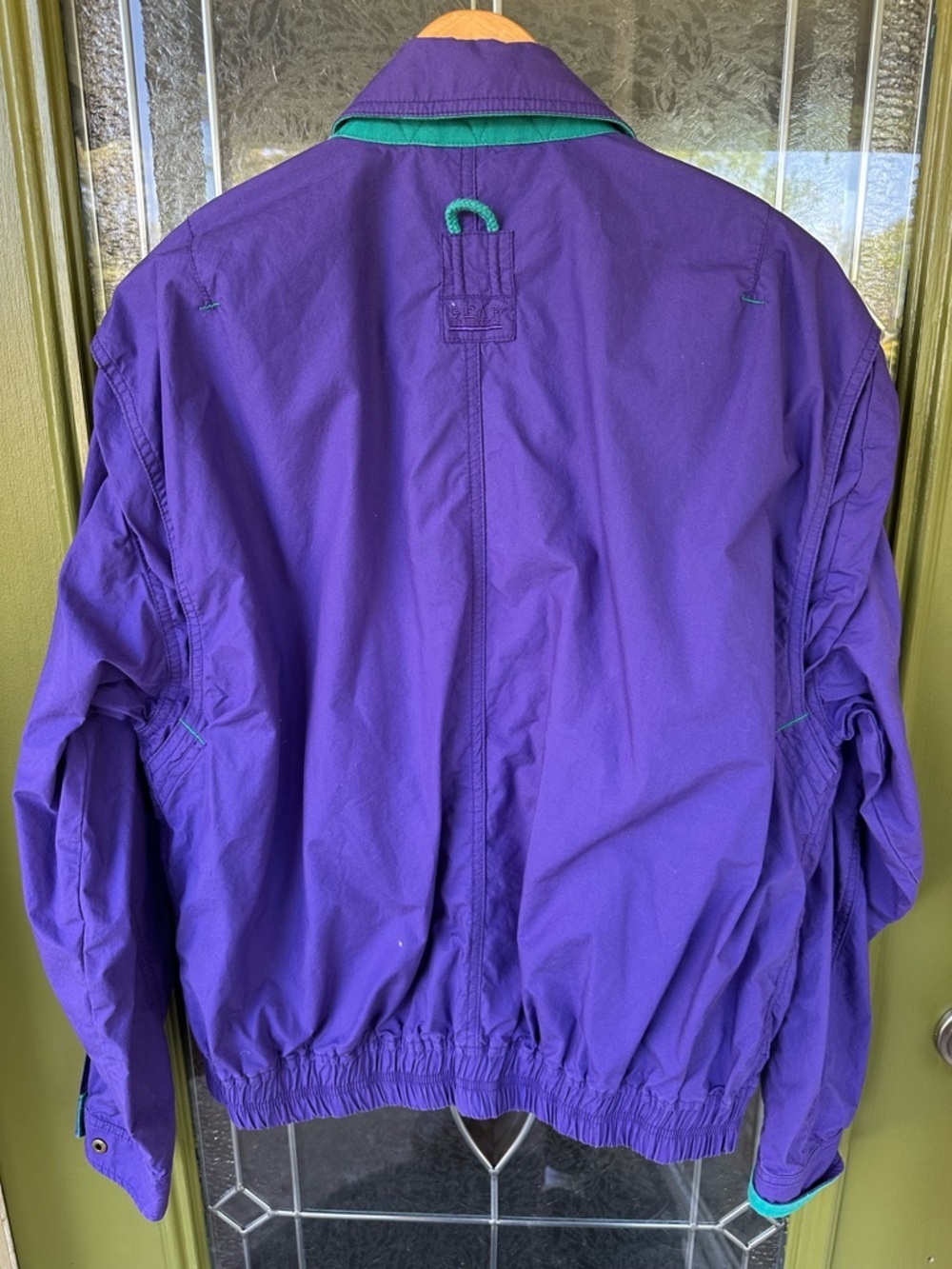 Vtg Gear For Sports Disney Fashions Purple Mickey Embroidered Large Jacket - Picture 5 of 7